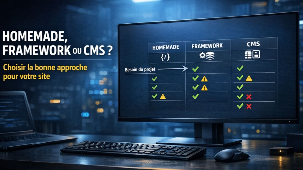 Vignette de Développement de sites : Homemade, Framework ou CMS ?