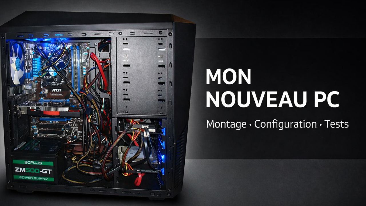 Vignette de Mon nouveau PC : composants, installation, photo